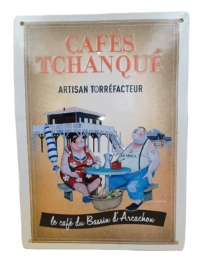 Cafés Tchanqué - Plaque Métal