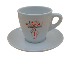 Cafés Tchanqué - Tasse capuccino 18cl et sous tasse